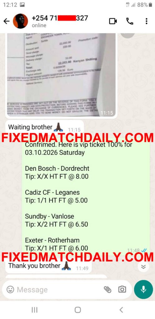 Fixed Match Daily 100% Sure