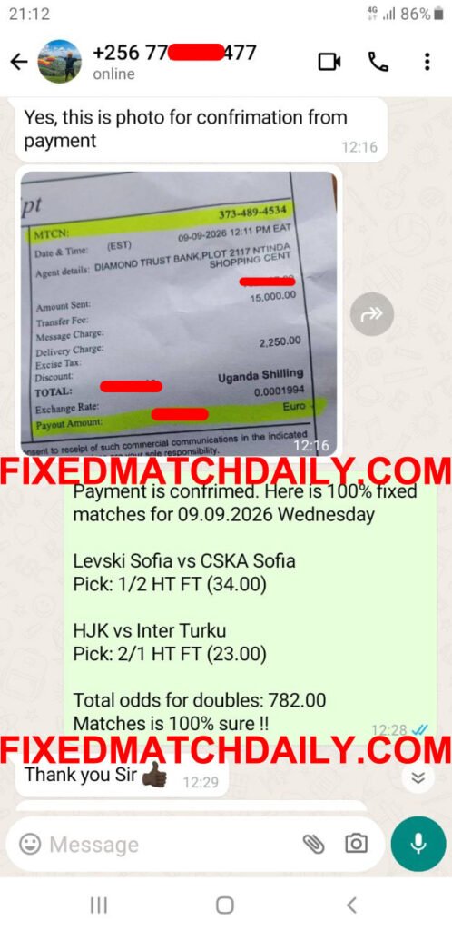 Daily Fixed Matches 100% Sure